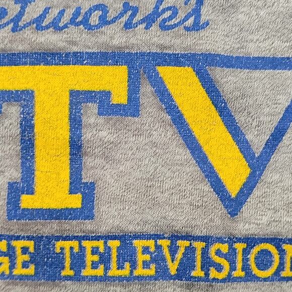 Vintage 90s National College Television Shirt Small 18x24 NCTV - Picture 9 of 13